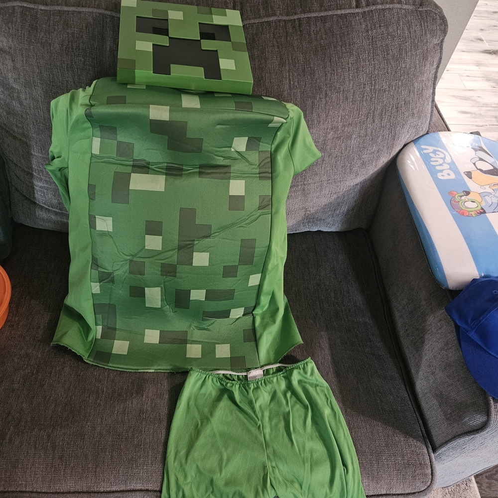 Green Pixelated Costume Set